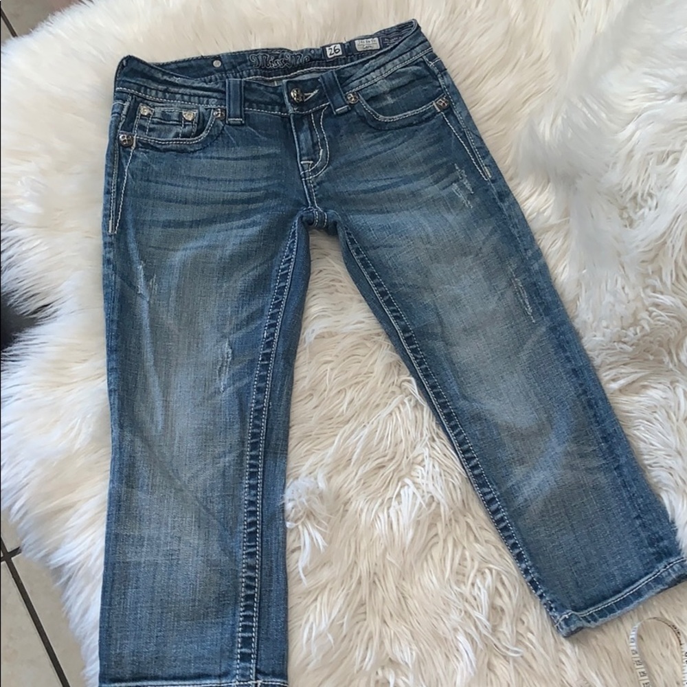 Miss me Capri jeans sz 26 inseam 31”